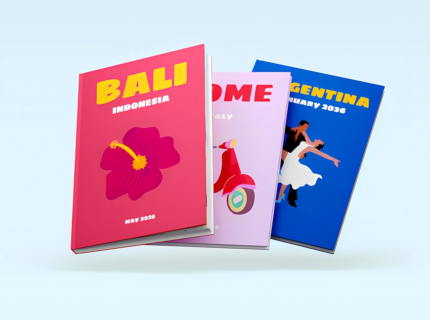 Colorful Travel Albums to Bring Your Memories to Life