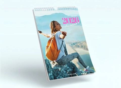The A4 wall calendar: a classic easy to hang